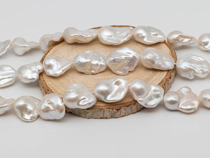 16-20mm Baroque Pearl with High Luster in Full Strand for Jewelry Making, SKU # 1267BA