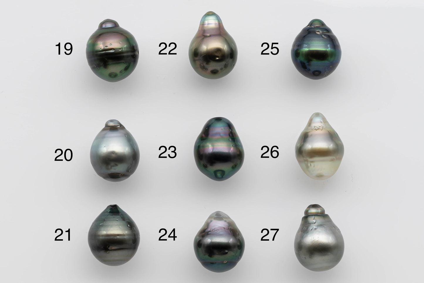 12-13mm Loose Tahitian Pearl Undrilled with High Luster and Natural Color in Tear Drop Shape for Beading or Jewelry Making, SKU # 1272TH