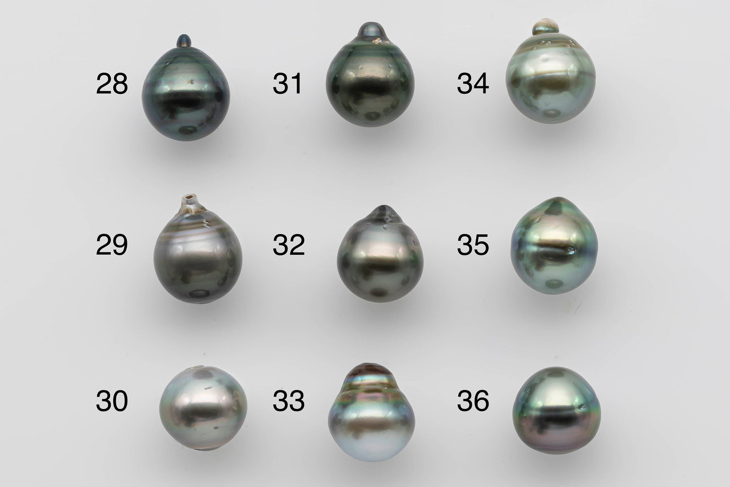 12-13mm Tahitian Pearl Loose Single Piece Undrilled with Natural Color and High Luster in Teardrop for Jewelry Making, SKU # 1273TH