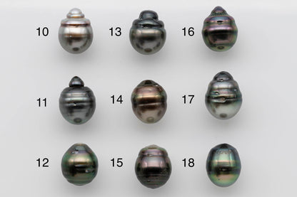 12-13mm One Piece Tahitian Pearl Loose Undrilled in Natural Color with High Luster for Beading and Jewelry Making, SKU # 1274TH