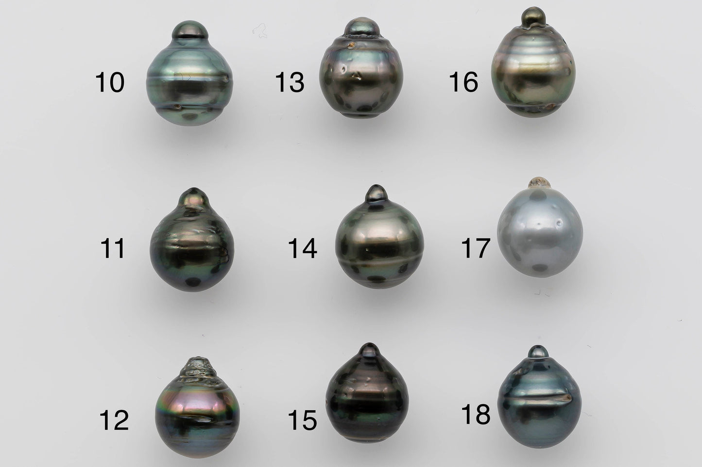 12-13mm Single Piece Natural Color Tahitian Pearl with High Luster Tear Drop for Beading or Jewelry Making, SKU #1275TH