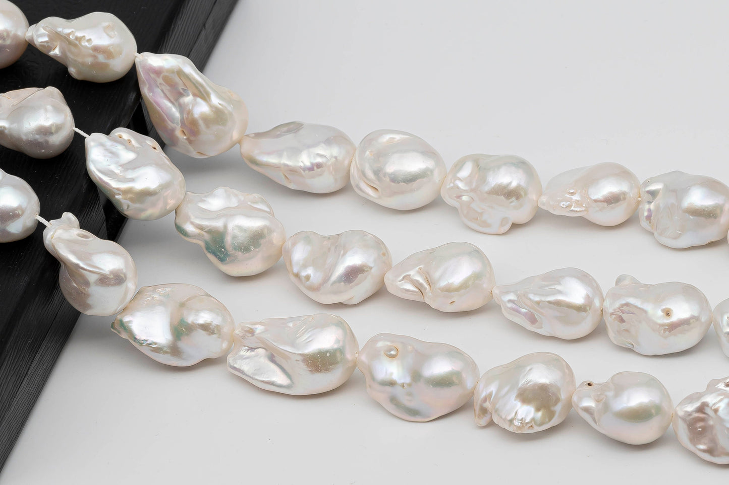 13-17mm Baroque Pearl in Full Strand with Nice Luster in Flameball Pearl Beads for Jewelry Making, SKU # 1277BA