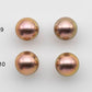 12-13mm AAA Edison Pearl Round Pairs for Making Earring with High Luster and Natural Color, SKU #1300EP