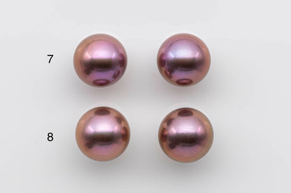 13-14mm AAA Edison Pearl Matching Pair, Large Round Natural Color and High Luster for Making Earring, SKU # 1302EP