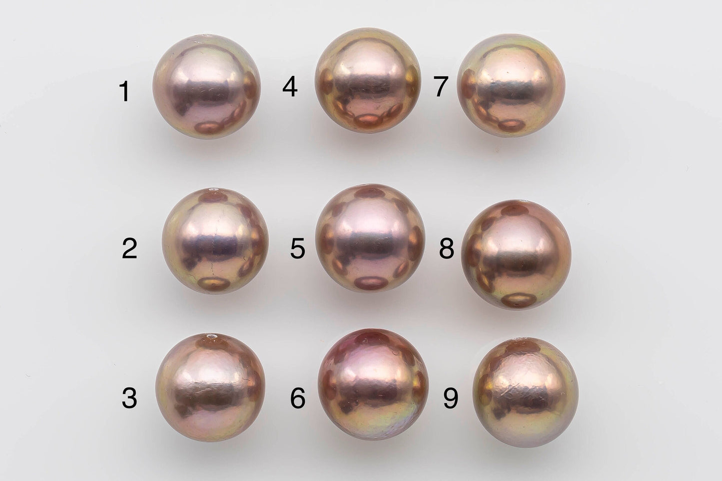 13-14mm Edison Pearl Single Piece Predrilled in Natural Pink Colors