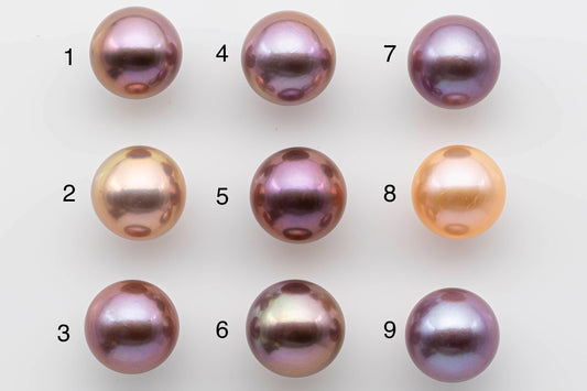 12-13mm Edison Pearl Loose Single Piece Undrilled Round with High Luster and Natural Colors for Beading or Jewelry Making, SKU # 1316EP