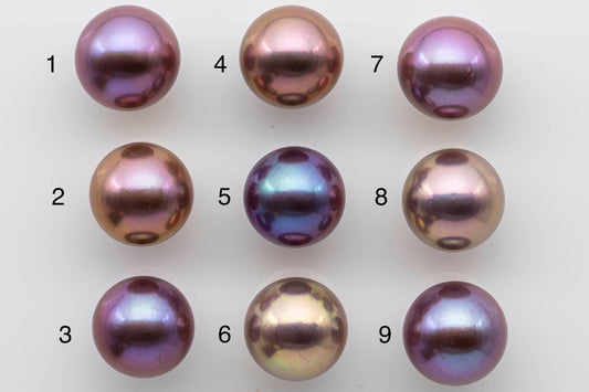 13-14mm Single Edison Pearl in Natural Colors and High Lusters Undrilled Round Freshwater Pearl Beads for Jewelry Making, SKU # 1319EP