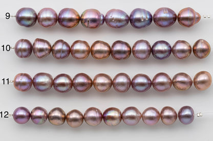 11-12mm Edison Pearl in Natural Color and High Lusters in Short Strand for Beading or Jewelry Making, SKU # 1327EP