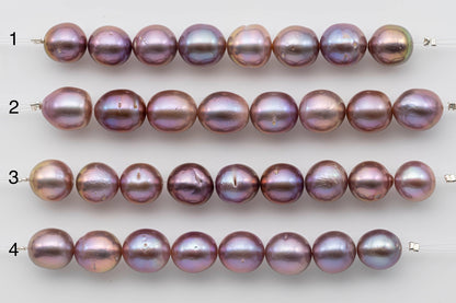 11-12mm Edison Pearl in Natural Color and High Lusters in Short Strand for Beading or Jewelry Making, SKU # 1327EP