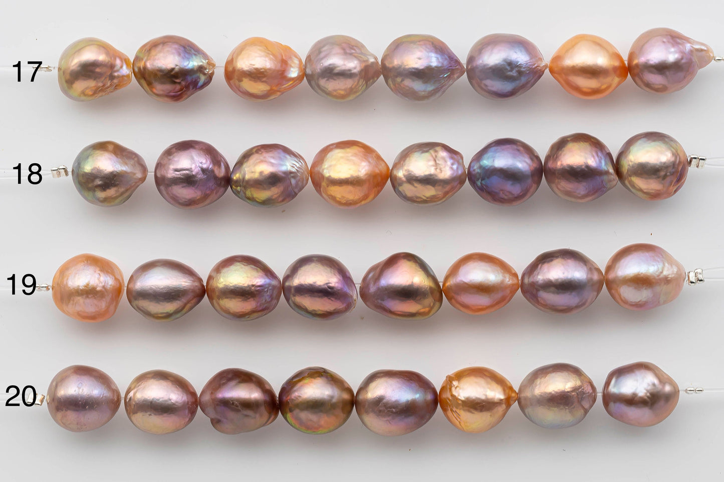 10-12mm Edison Pearl Natural Color and High Luster in Teardrop or Near Round Short Strand for Beading or Jewelry Making, SKU 1333EP