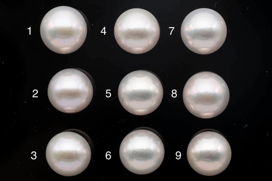 13-14mm AAA Edison Pearl Single Loose Round Undrilled in White Color with Large Size Bead and High Luster for Jewelry Making, SKU # 1342EP