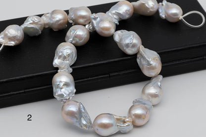 Large Size Baroque Pearl with Nice Luster for Beading or Jewelry Making inn Full Strand, SKU #1293BA