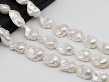 16-21mm Freshwater Baroque Pearls in Full Strand with High Luster for Beading, SKU # 1266BA