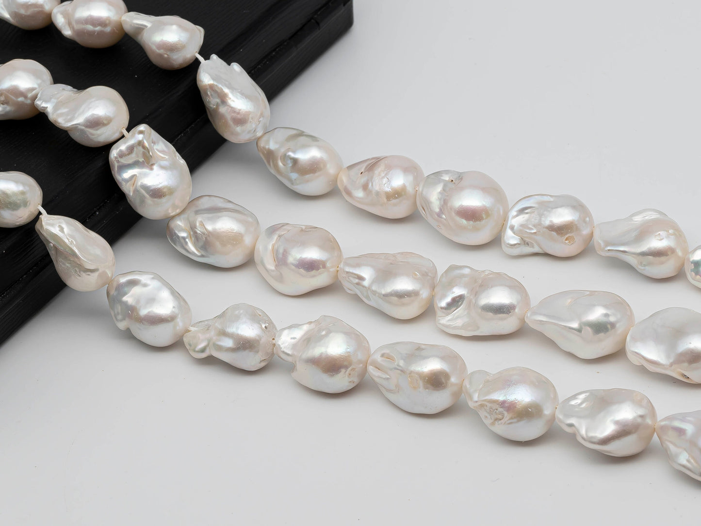 14-17mm Freshwater Fireball Baroque Pearl in Full Strand with Nice Luster for Jewelry Making, SKU # 1270BA