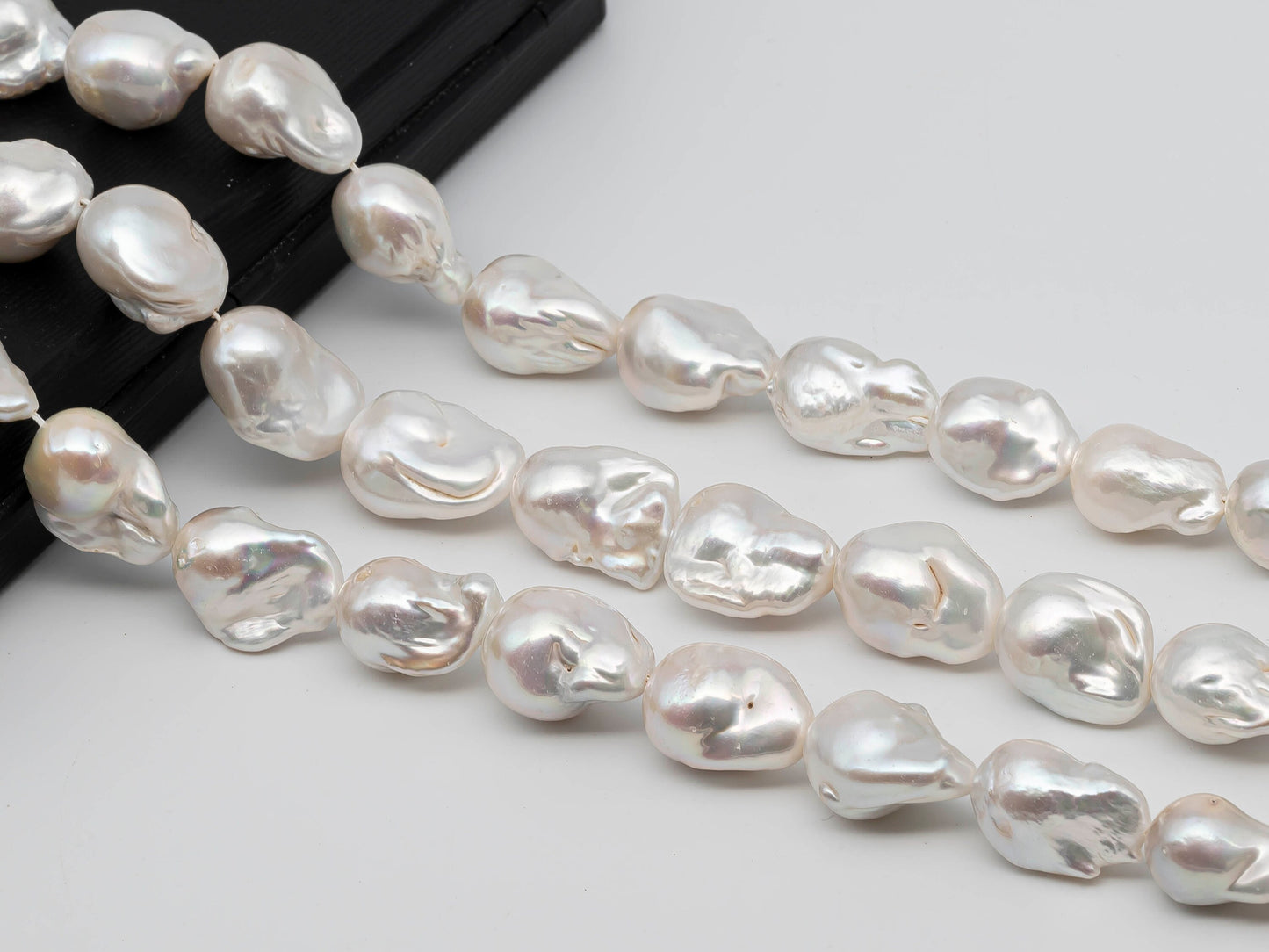 14-17mm Freshwater Fireball Baroque Pearl in Full Strand with Nice Luster for Jewelry Making, SKU # 1270BA