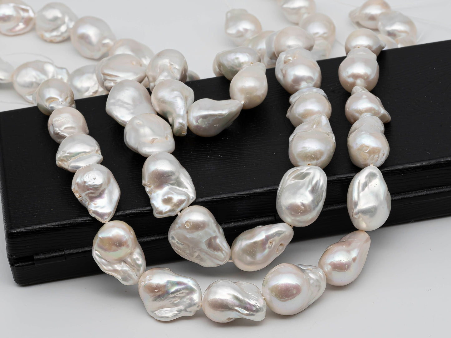 14-17mm Freshwater Fireball Baroque Pearl in Full Strand with Nice Luster for Jewelry Making, SKU # 1270BA