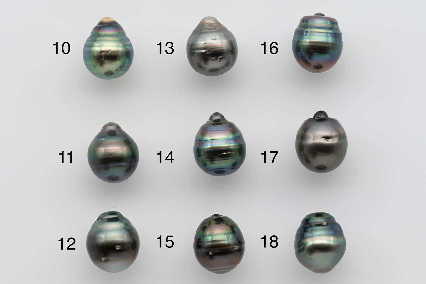 12-13mm Loose Tahitian Pearl Undrilled with High Luster and Natural Color in Tear Drop Shape for Beading or Jewelry Making, SKU # 1272TH