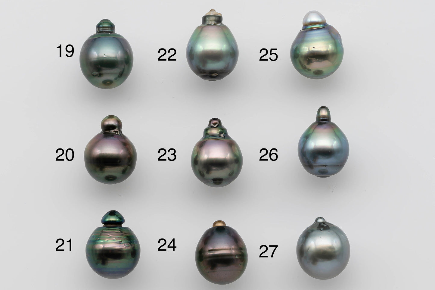 12-13mm Tahitian Pearl Loose Single Piece Undrilled with Natural Color and High Luster in Teardrop for Jewelry Making, SKU # 1273TH