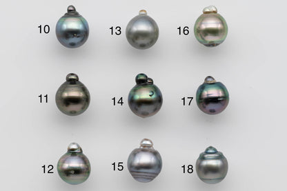 12-13mm Single Tahitian Pearl Tear Drop Natural Color with High Luster for Jewelry Making, SKU # 1276TH