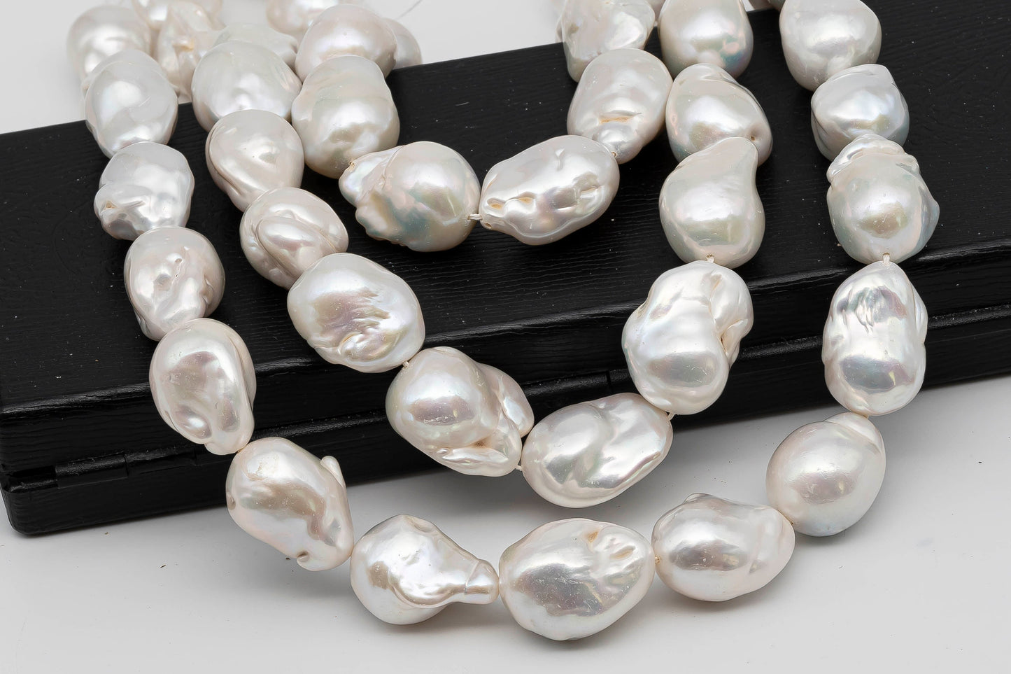 13-17mm Baroque Pearl in Full Strand with Nice Luster in Flameball Pearl Beads for Jewelry Making, SKU # 1277BA