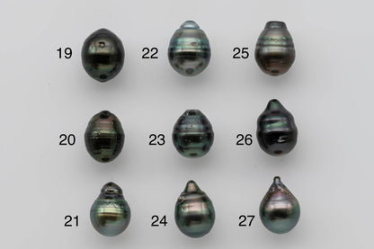 12-13mm Loose Tahitian Pearl with High Luster and Natural Color in Tear Drop for Beading or Jewelry Making, SKU # 1278TH