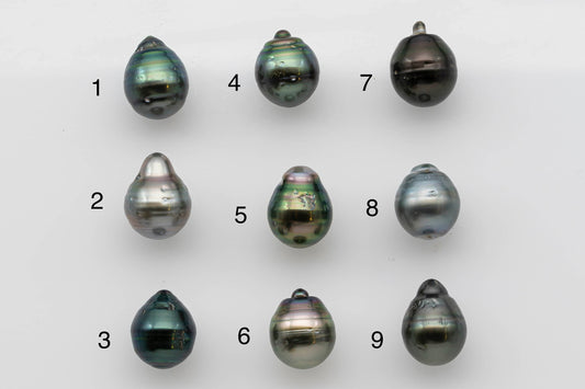 12-13mm Loose Tahitian Pearl with High Luster and Natural Color in Tear Drop