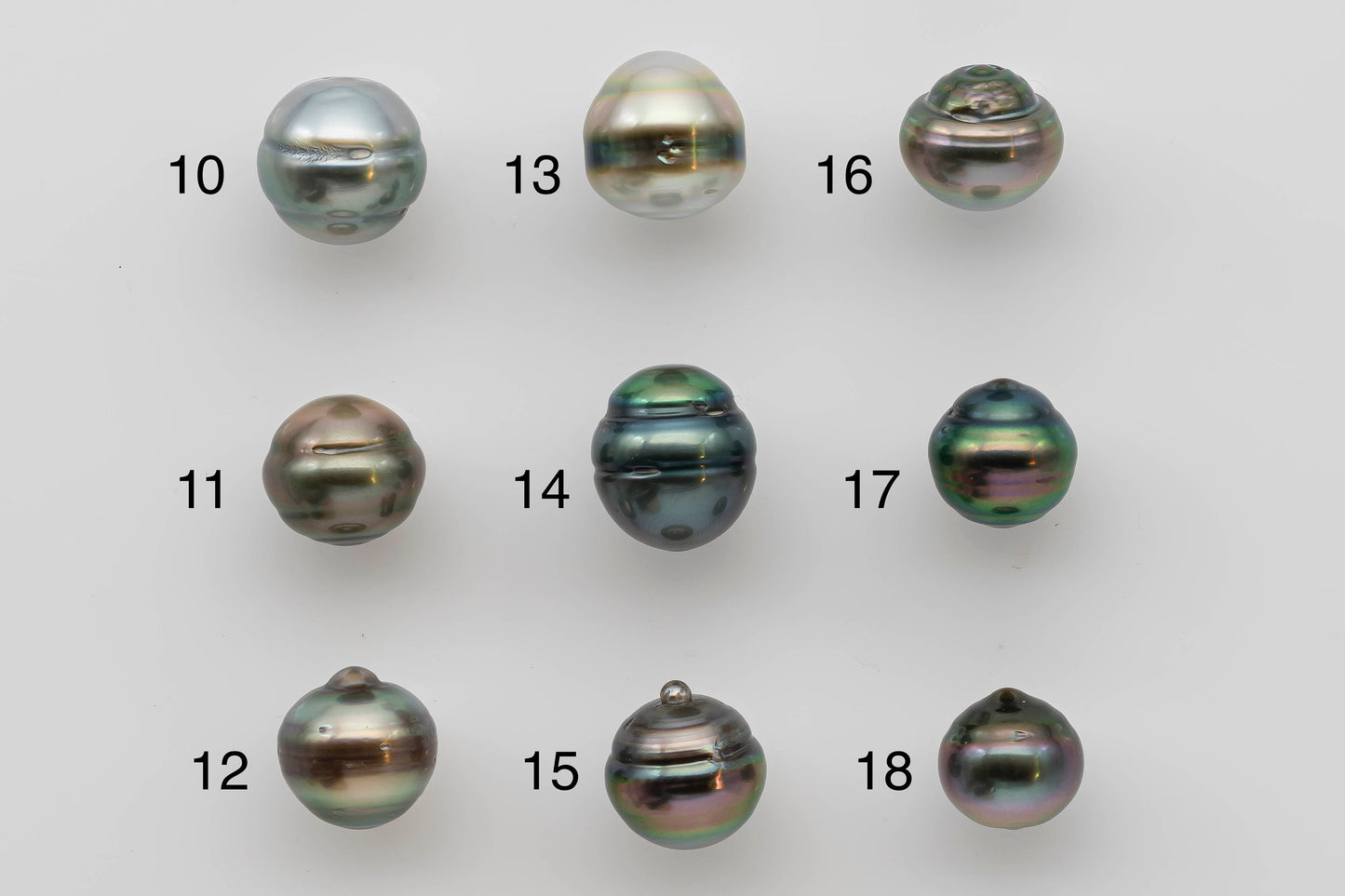 12-13mm Black Tahitian Pearl Single Piece Natural Color Undrilled with High Luster in Teardrop for Beading or Jewelry Making, SKU # 1279TH