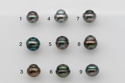 12-13mm Black Tahitian Pearl Single Piece Natural Color Undrilled