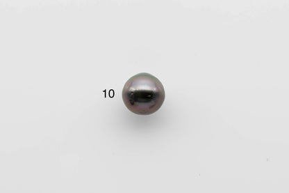 12-13mm Tahitian Pearl Single Piece Near Round Undrilled with High Luster and Natural Color for Beading or Jewelry Making, SKU # 1290TH