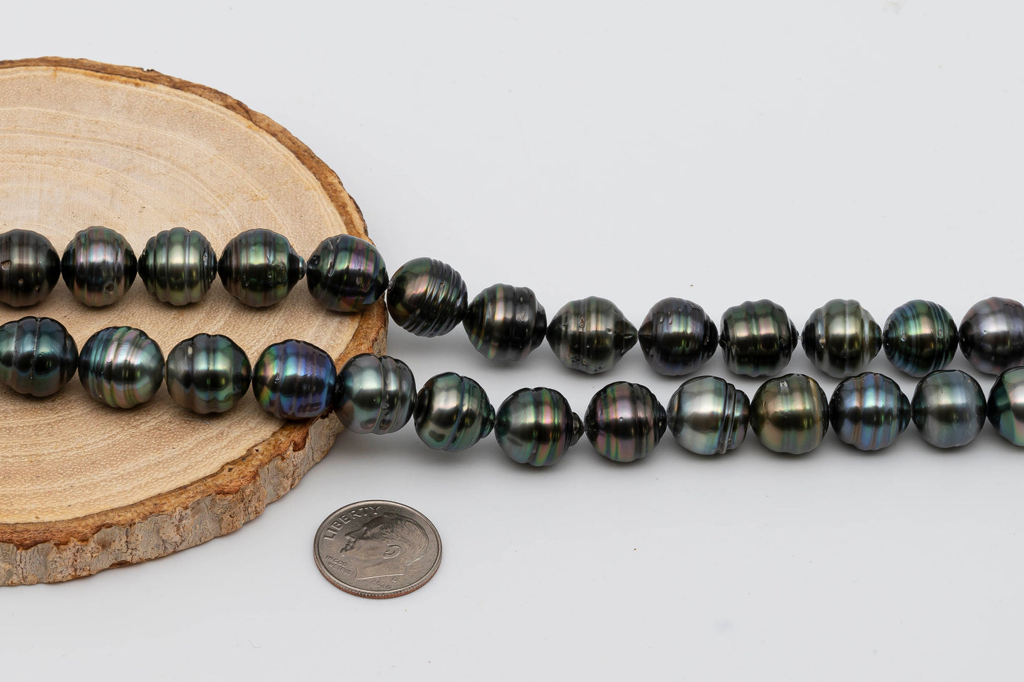 11-12mm Teardrop Black Tahitian Pearl in Natural Color and High Luster for Beading or Jewelry Making, SKU # 1298TH