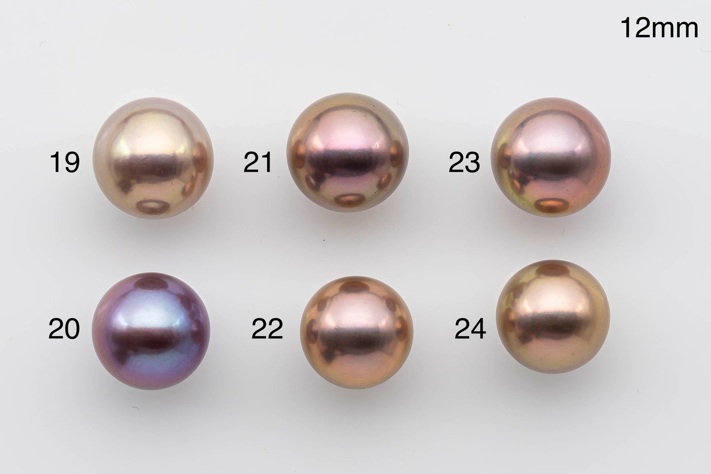 12-13mm or 13-14mm One Piece Edison Pearl Round Natural Color in AAA Grade Quality with High Luster Undrilled for Beading, SKU # 1322EP