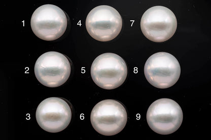 13-14mm Single Edison Pearl Loose Round Undrilled White with High Luster, Large Size for Beading or Jewelry Making, SKU # 1341EP