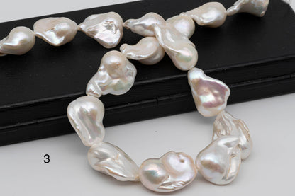 Large Size Baroque Pearl with Nice Luster for Beading or Jewelry Making inn Full Strand, SKU #1293BA