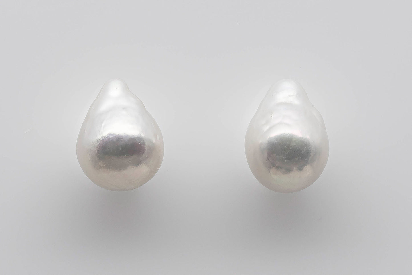 9-10mm Teardrop Edison Pearl Loose Pair Undrilled Small Size with Natural Color and High Luster for Making Earring, SKU # 1360EP