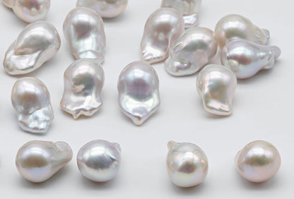12-13mm Baroque Pearl Single Loose Piece Undrilled with Super High Luster and Smooth Surface for Jewelry Making, AAA Quality, SKU # 1371BA