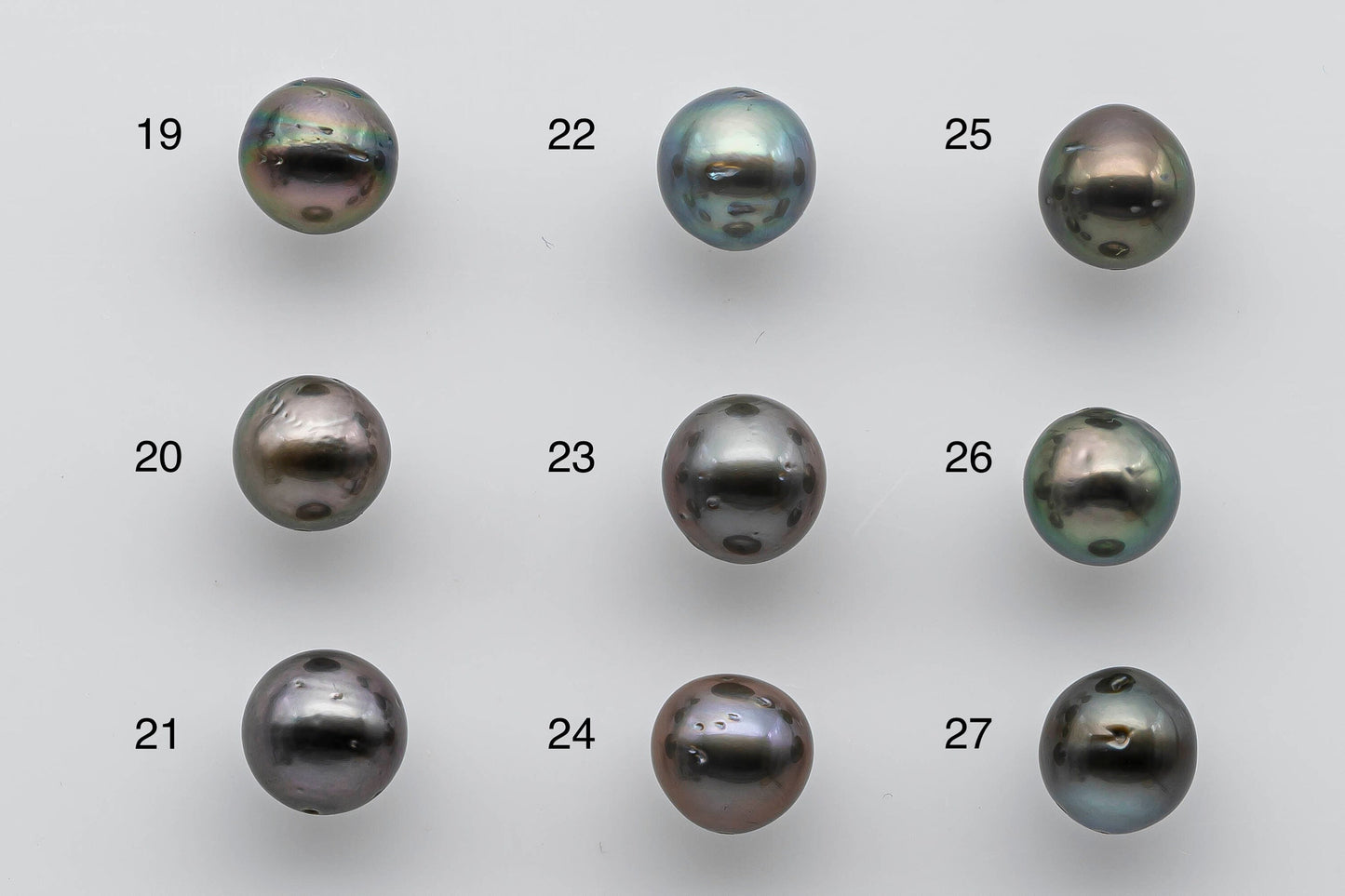 9-10mm Tahitian Pearl Near Round Loose Piece with High Luster, Predrilled Hole, SKU # 1387TH