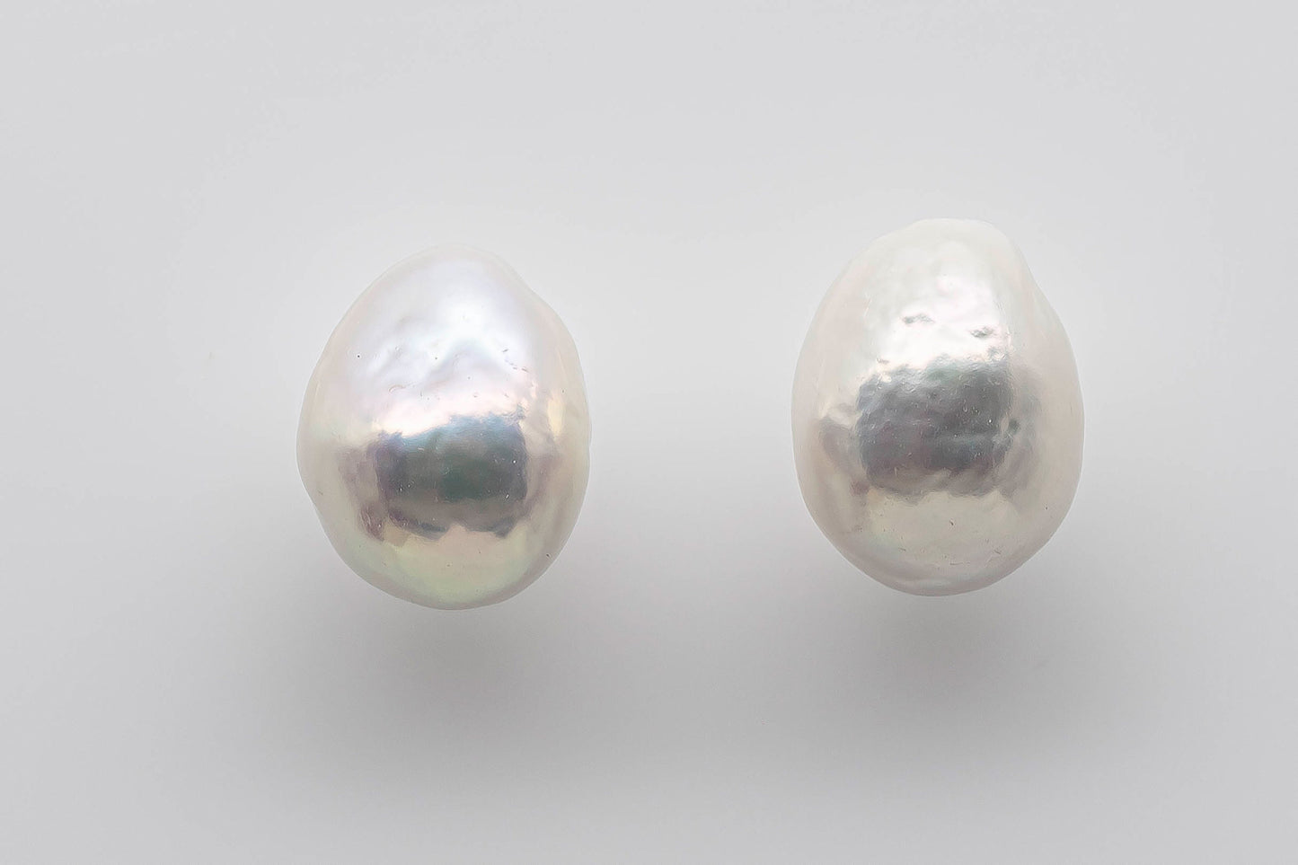 10-12mm Freshwater Edison Pearl Loose Pair Undrilled with Limited Blemishes and High Luster for Making Earring, SKU # 1358EP
