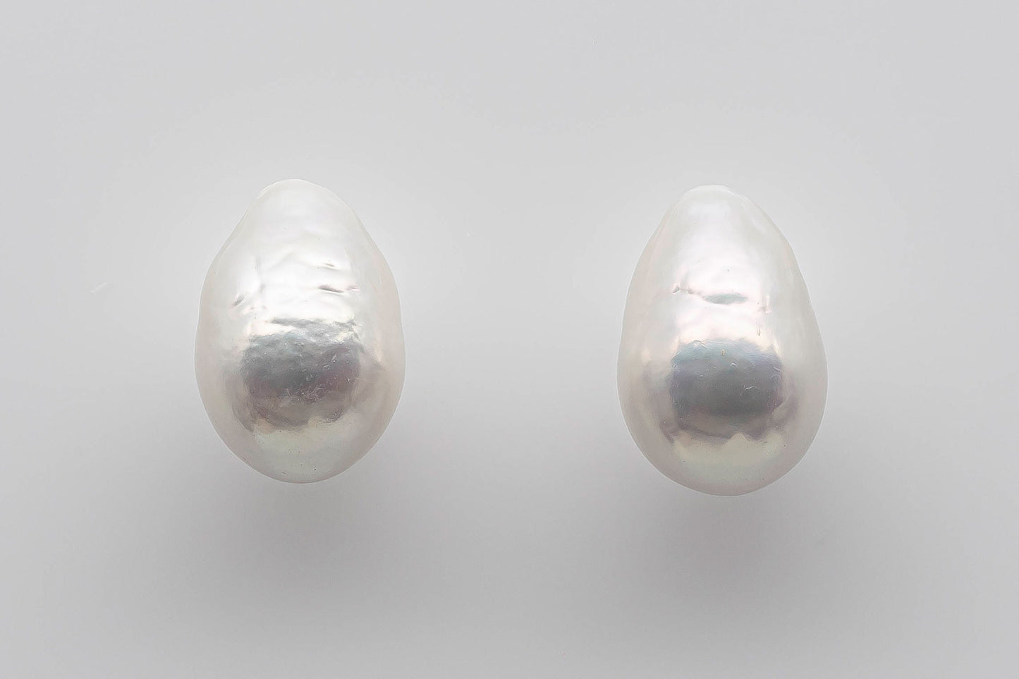 9-10mm Teardrop Edison Pearl Loose Pair Undrilled Small Size with Natural Color and High Luster for Making Earring, SKU # 1360EP