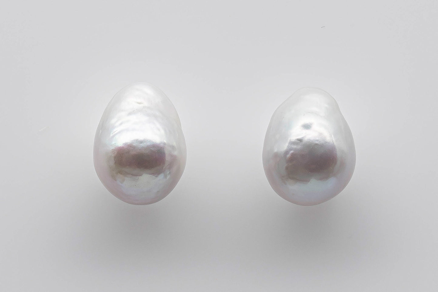 9-10mm Teardrop Edison Pearl Loose Pair Undrilled Small Size with Natural Color and High Luster for Making Earring, SKU # 1360EP