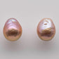 10-11mm Natural Color Edison Pearl Loose Pair Undrilled with High Luster for Making Earring, SKU # 1363EP