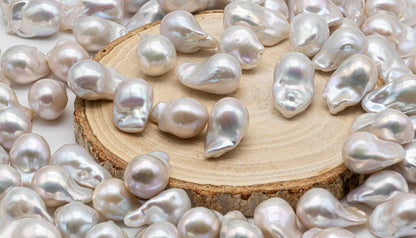 13-14mm AAA Baroque Pearl Single Piece Undrilled Loose with Extremely Nice Luster and Smooth Surface for Making Jewelry, SKU # 1370BA