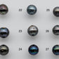9-10mm Loose Tahitian Pearl Near Round Natural Colors and High Luster with Blemishes in Single Piece Predrilled Hole, SKU # 1382TH