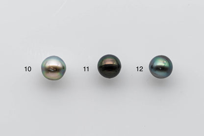 9-10mm Tahitian Pearl Single Piece in Natural Colors and High Lusters with Blemish, Predrilled Hole, SKU # 1386TH