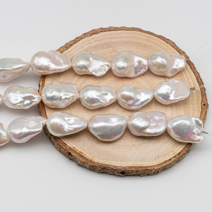 16-18mm AAA Baroque Pearl with Amazing Luster in Full strand for Making Jewelry, SKU # 1435BA