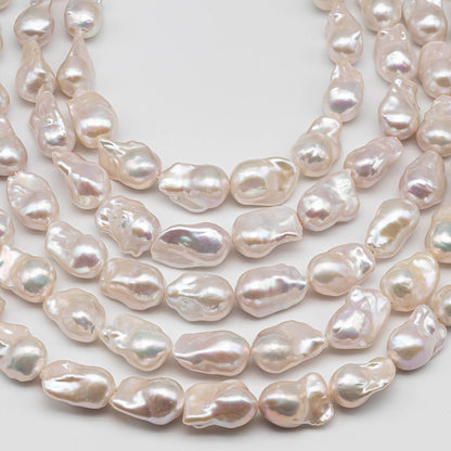 13-16mm AAA Freshwater Baroque Pearl in High Quality Luster in Full Strand, SKU # 1438BA