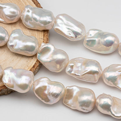 13-16mm AAA Freshwater Baroque Pearl in High Quality Luster in Full Strand, SKU # 1438BA