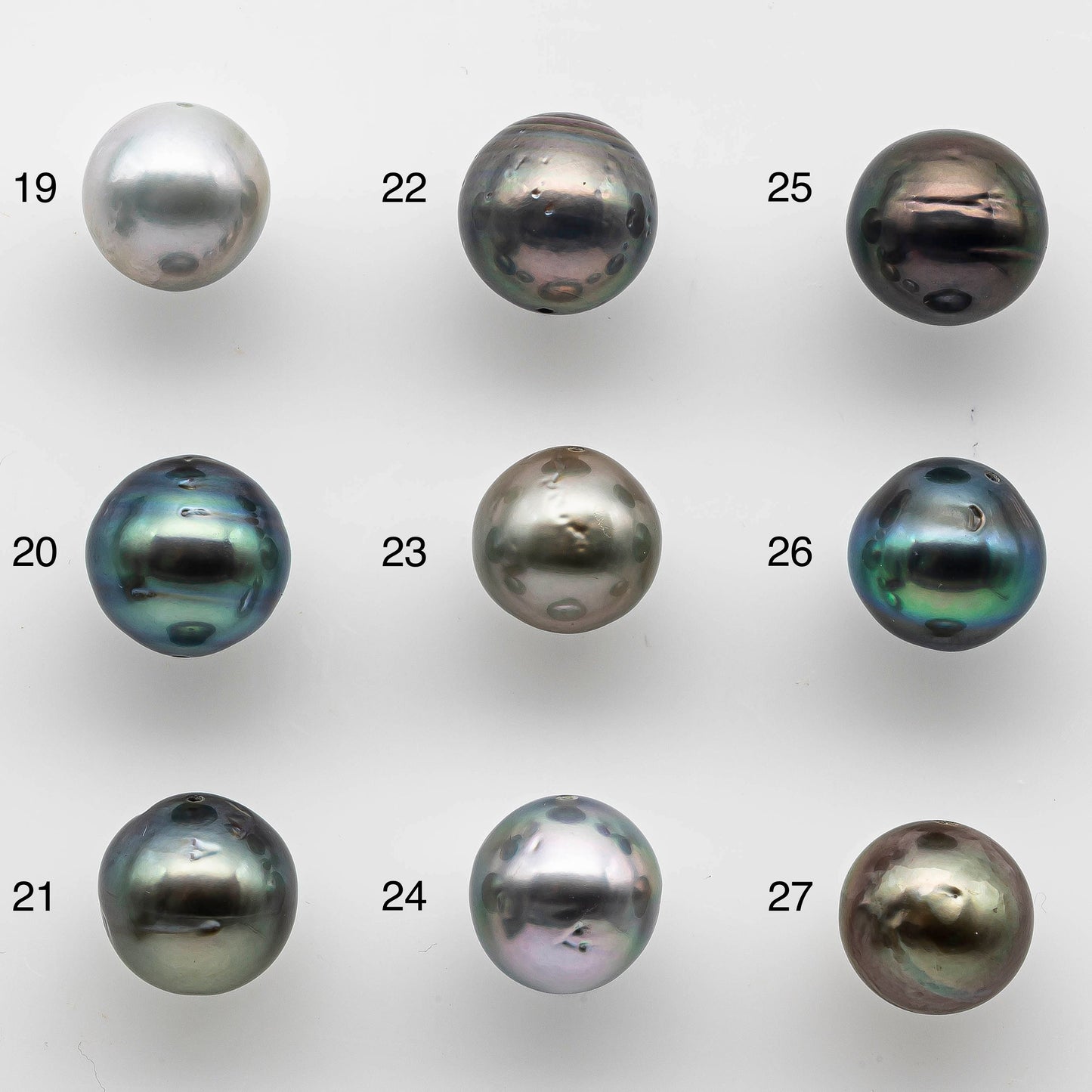 10-11mm Tahitian Pearl Near Round in Natural Multi-Color with High Luster, One Single Piece with Predrilled Hole, SKU # 1446TH