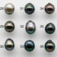 8-9mm Tahitian Pearl Loose Undrilled Teardrops in Natural Color with High Luster and Minor Blemish, One Single Piece No Hole, SKU # 1456TH