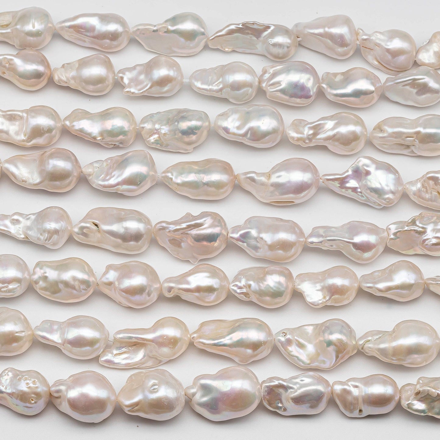 12-15mm Flameball Pearl with High Luster and Smooth Surface, Freshwater Pearl Bead in Full Strand, SKU # 1425BA