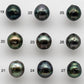 8-9mm Undrilled Tahitian Pearl Loose Teardrops in Natural Color and High Luster with Blemishes, Single Piece, SKU # 1464TH